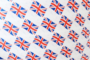Printed white kraft.  Point-of-sale message produced with ease.