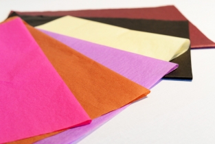 Coloured tissue in a huge range of colours and shades